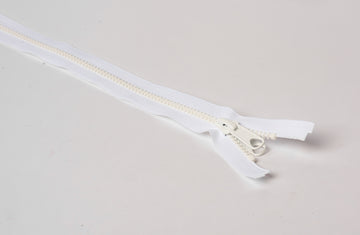 #10 30" WHITE D/P SEP ZIPPERS METAL SLIDER