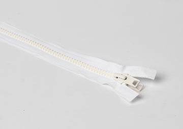 #10 42" WHITE D/P SEP ZI PPERS METAL SLIDER 25/BX