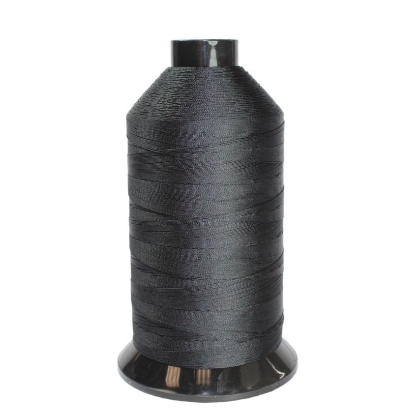 BLACK THREAD POLY OUTDOOR PRO 8OZ 92 AMANN POLYESTER 8 OUNCE 8 OZ^