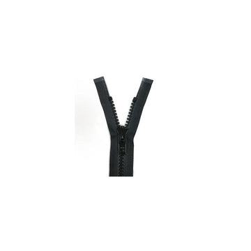 #10 36" BLACK SINGLE PUL SEPARATING METAL SLIDER